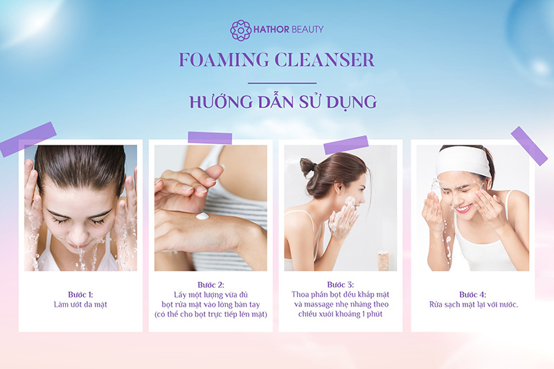 FOAMING CLEANSER 8 cách sử dụng foaming cleanser