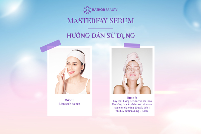 MASTERFAY SERUM 8 hướng dẫn sử dụng masterfay