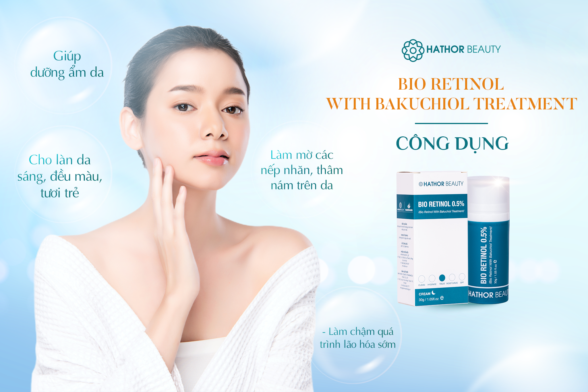 công dụng của bio retinol with bakuchiol treatment