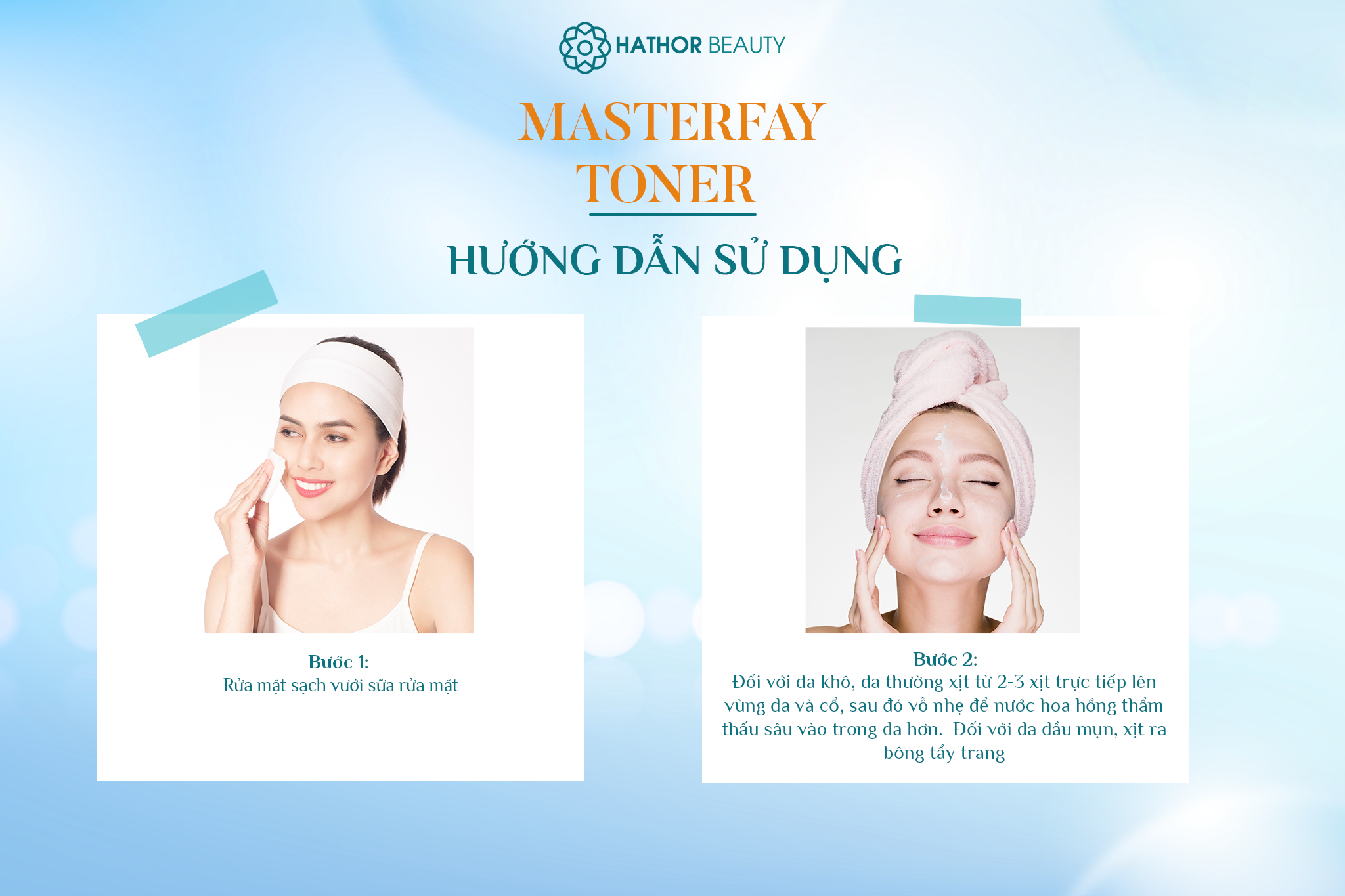 cách sử dụng masterfay toner