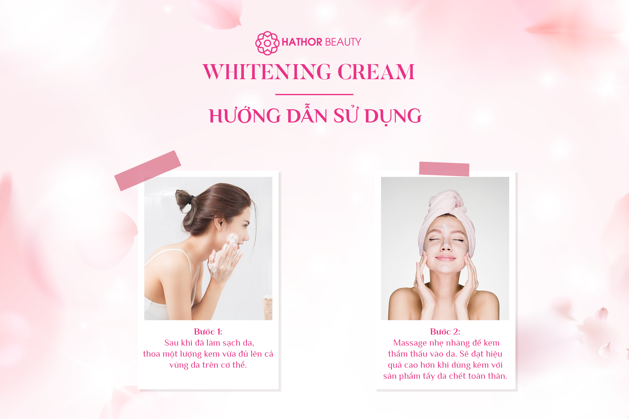 cách sử dụng whitening cream