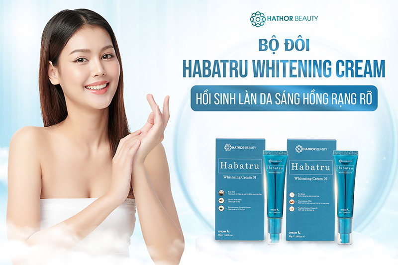 Sản phẩm Habatru whitening cream
