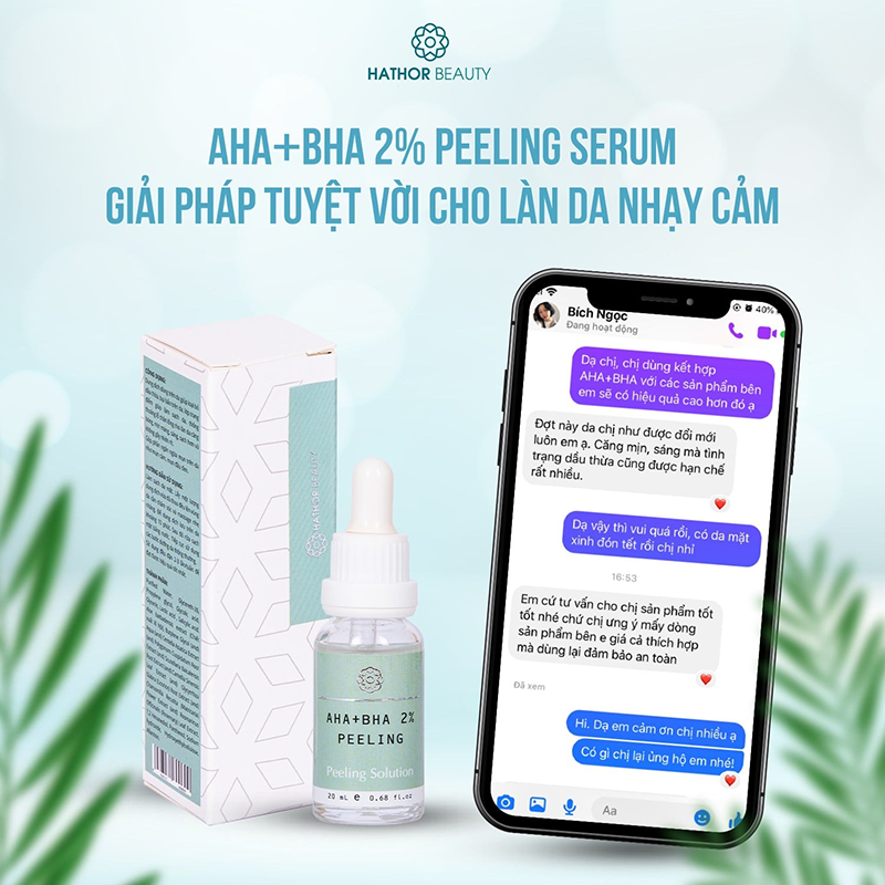 Quy trình dưỡng da ban ngày đúng chuẩn chuyên gia từ Hathor Beauty 5 tẩy da chết Peeling AHA+BHA